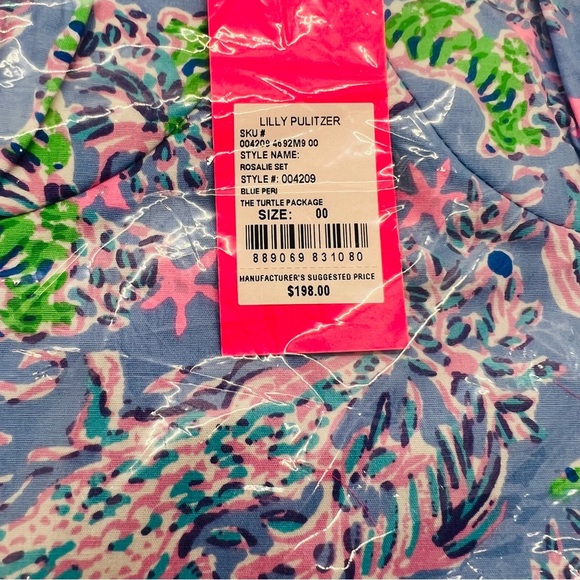 NWT Lilly Pulitzer Rosalie 2-piece Set in Blue Peri The Turtle Package. Size 00. - Picture 8 of 9